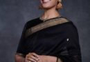 Yami Gautam highlights Maheshwari handloom in black saree